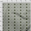 thumbnail image 3 of oneOone Rayon Olive Green Fabric Asian Floral Block Craft Projects Decor Fabric Printed By The Yard 56 Inch Wide, 3 of 5