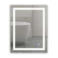 thumbnail image 1 of LED Bathroom Mirror with Lights, 28 x 36 Inch Front Lighted Vanity Mirror, Wall Mounted Anti-Fog Memory Brightness Dimmable LED Makeup Mirror,IP44, Waterproof，with Touch Switch(Horizontal/Vertical), 1 of 10