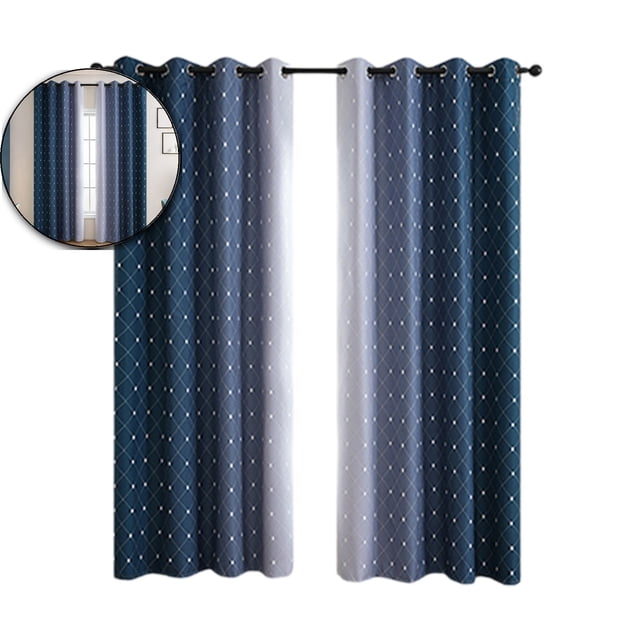Dvruxg Rideaux Occultants 63 Pouces de Long - 2 Pcs Rideaux pour Déco de Salon - Rideaux Assombrissants Écoénergétiques pour Chambre