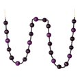 thumbnail image 1 of Vickerman M183534 6 ft. Lilac Stripe Ball Garland, 1 of 1