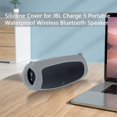 thumbnail image 2 of Étui en Silicone avec Sangle pour Haut-Parleur Bluetooth JBL Charge 5 (Rouge), 2 of 9