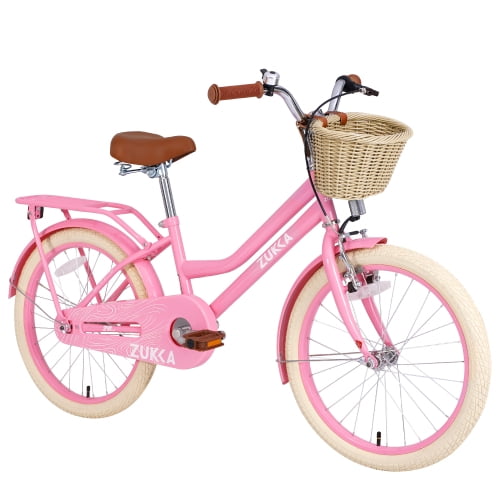 20 Inch Girls Bike for Ages 7-10, Kids Bicycle with Front Basket, Multiple Colors, Lightweight Frame, Easy to Ride (Training Wheels NOT Included)