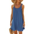 thumbnail image 2 of 2025 Robe de Plage pour Femmes Bikini Décontractée Robes Maxi pour Femmes Tenue de Plage Couvre-Maillots Décontractée Vacances Robe Moulante Courte Été, 2 of 6