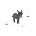 thumbnail image 5 of Garden Decor Animal Statue Standing Grey Donkey Looking Right Statue, 5 of 5