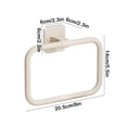 thumbnail image 3 of Chmadoxn Bathroom Storage & Organization, Squares Towel Storage Rack Towel Ring Hook Ring Towel Rack Minimalists Wall Mounted Round Small Size Hand Towel Hanging Rod Rag Towel Rack Towels Storage Rack, 3 of 6