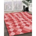 thumbnail image 3 of Ahgly Tapis Rectangulaire Lavable en Machine Intérieur Transitionnel Rose Corail Clair, 2 Pieds x 4 Pieds, 3 of 7