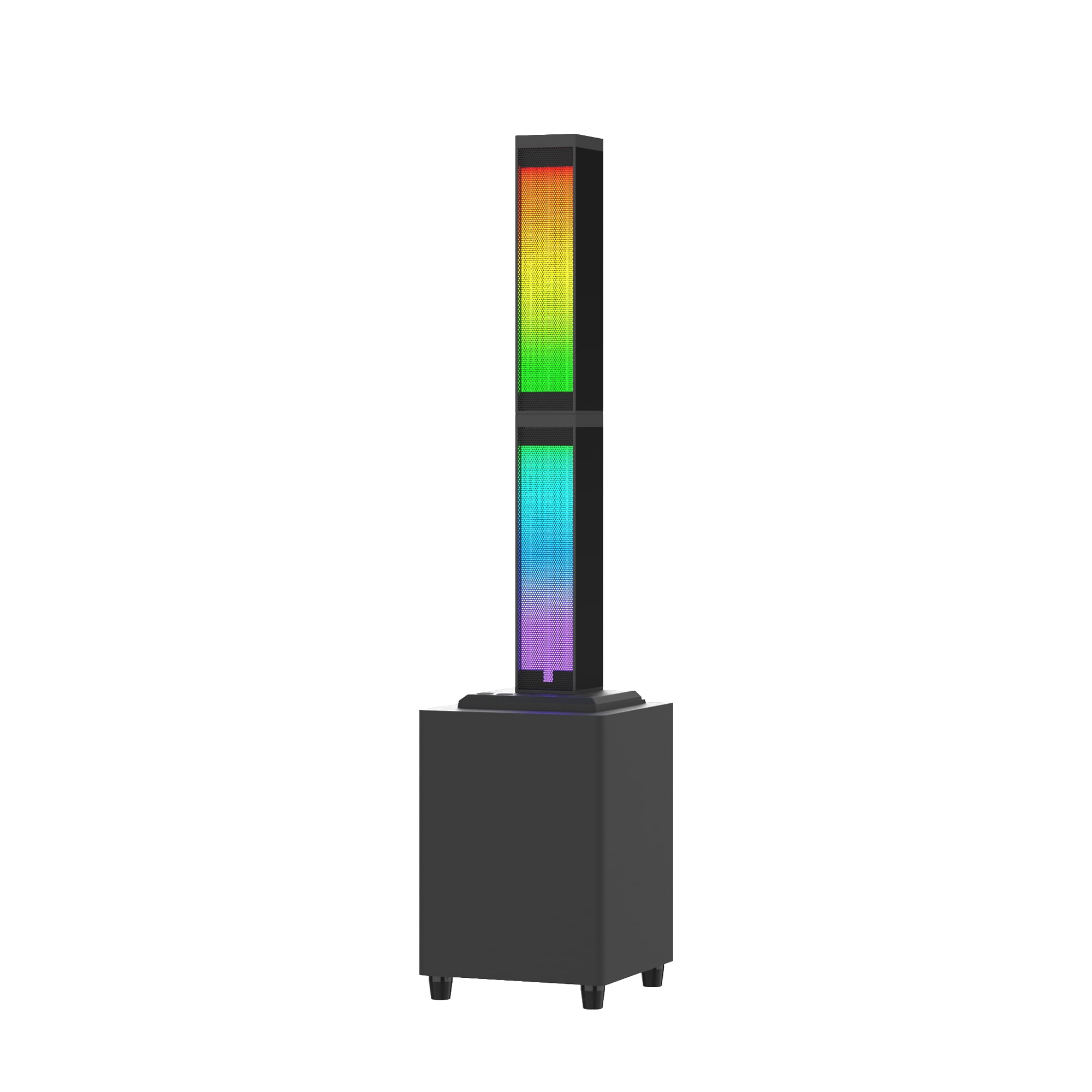 MotorGenic  Bluetooth Speaker ​​2.1  with Subwoofer, RGB Lights, Detachable Design, TWS Pairing, Wireless Karaoke, 30W Bass, for Home Theater & Computer​​