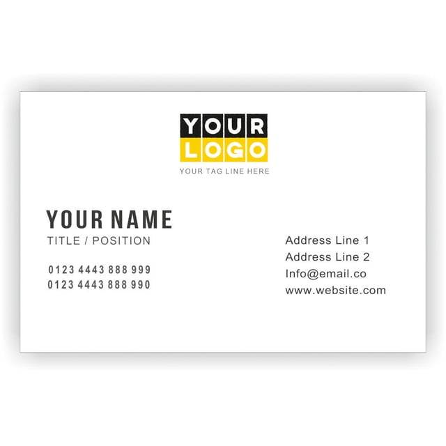 Avec Logo Cartes Professionnelles Personnalisées Régulières Personnalisées Carte de Visite Professionnelle pour Employé d'Entreprise - Recto Verso