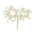 thumbnail image 1 of Mr & Mrs Custom Wedding Cake Topper Personalized Rustic Wooden Cake Topper Cake Decoration 8-9 Inches Wide, 1 of 3