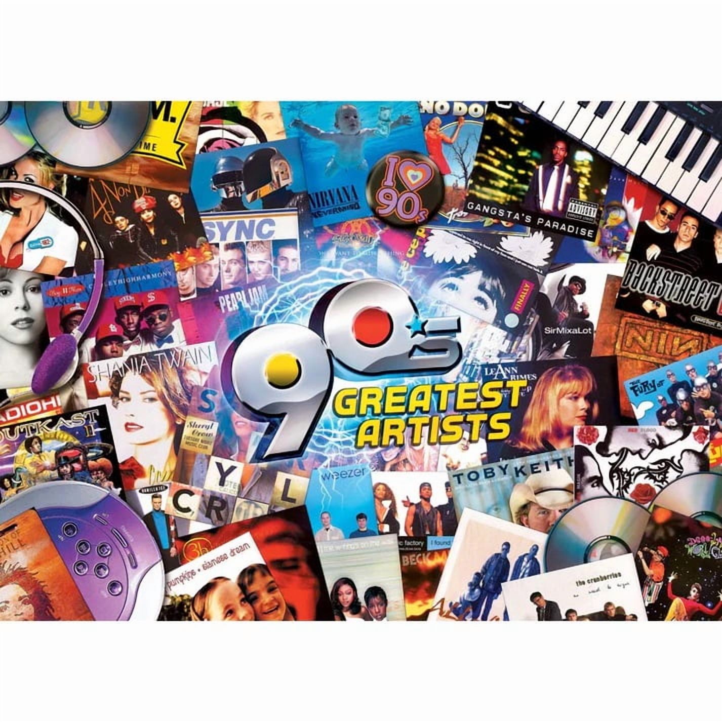 Masterpieces Puzzle Company Greatest Hits - 90's Artists casse-tête de 1000 pièces