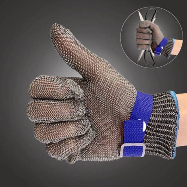Vaidha Cut Proof Stab Stainless Steel Gloves Metal Mesh Butcher