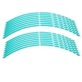 thumbnail image 2 of 16pcs Bike Motorcycle 16-18inch Reflective Wheel Strip Decor Stickers Blue Green Red Orange Yellow White Suitable for Most Wheels, 2 of 7