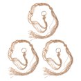 thumbnail image 1 of Miangastore 3 Pcs Pots Suspendus Corde Corde de Jute Design Tissé pour Salon, 1 of 9