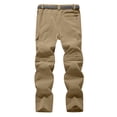 thumbnail image 2 of HKEJIAOI Cargo Pants for Men Men Solid Casual Button Zipper Belt Quick-drying Detachable In Two Trouser, 2 of 7