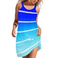 thumbnail image 1 of TJAZFJPA Robes Mini Femmes Été Robe de Plage Sans Manches Imprimée Jupe Décontractée Vacances au Bord de Mer Robe Mini Robe de Fête Robe Aguichant Robe Noire, 1 of 4