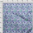 thumbnail image 3 of oneOone Polyester Spandex Medium Blue Fabric Floral Sewing Material Print Fabric By The Yard 56 Inch Wide-TP, 3 of 4