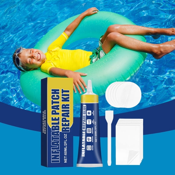 Air Mattress Patch Kit,Vinyl Repair Kit,Inflatable Patch Repair Kit,Waterproof Vinyl Pool Liner Repair Kit for Inflatables,Air Mattress,Swimming Ring,Tent,Bounce House,Inflatable Toy,Hot Tub,PVC Boat
