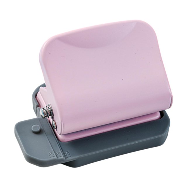Rongfmy 6 Hole Punch Round Hole Puncher for DIY Art Project Paper Crafting Scrapbook Pink