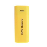 QualitChoice Power Bank Compact Useful Practical Reusable Plastic Mobile Phone Charger Portable Case Charging Box DIY Boxes Yellow