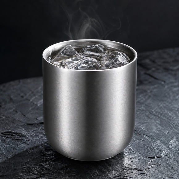 Birdeem Métal, Tumbler Tumbler en Isolé à Double Paroi, Tasse Portable pour Café, Thé et Boissons Froides, Idéal pour la Maison, le Bureau, les Voyages et les Activités de Plein Air