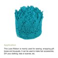thumbnail image 3 of Uxcell 3.14 inch Wide 10 Yard Lace Ribbon Floral Pattern Blue Embroidered Lace Trim for Sewing Making, Gift Wrapping, 3 of 5