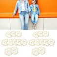 thumbnail image 3 of 20 Pcs Cat Paw Iron On Patches Fashion White Cat Paws Sewing Embroidered Patches For Backpacks, 3 of 8