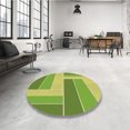 thumbnail image 4 of Ahgly Company Machine Washable Indoor Rectangle Transitional Chameleon Green Area Rugs, 8' x 10', 4 of 7