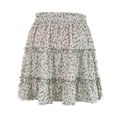 thumbnail image 2 of Jupe Plissée à Volants à Fleurs pour Femmes, Taille Haute Plissée à Fleurs, Jupe Trapèze Mini pour Filles, 2 of 9