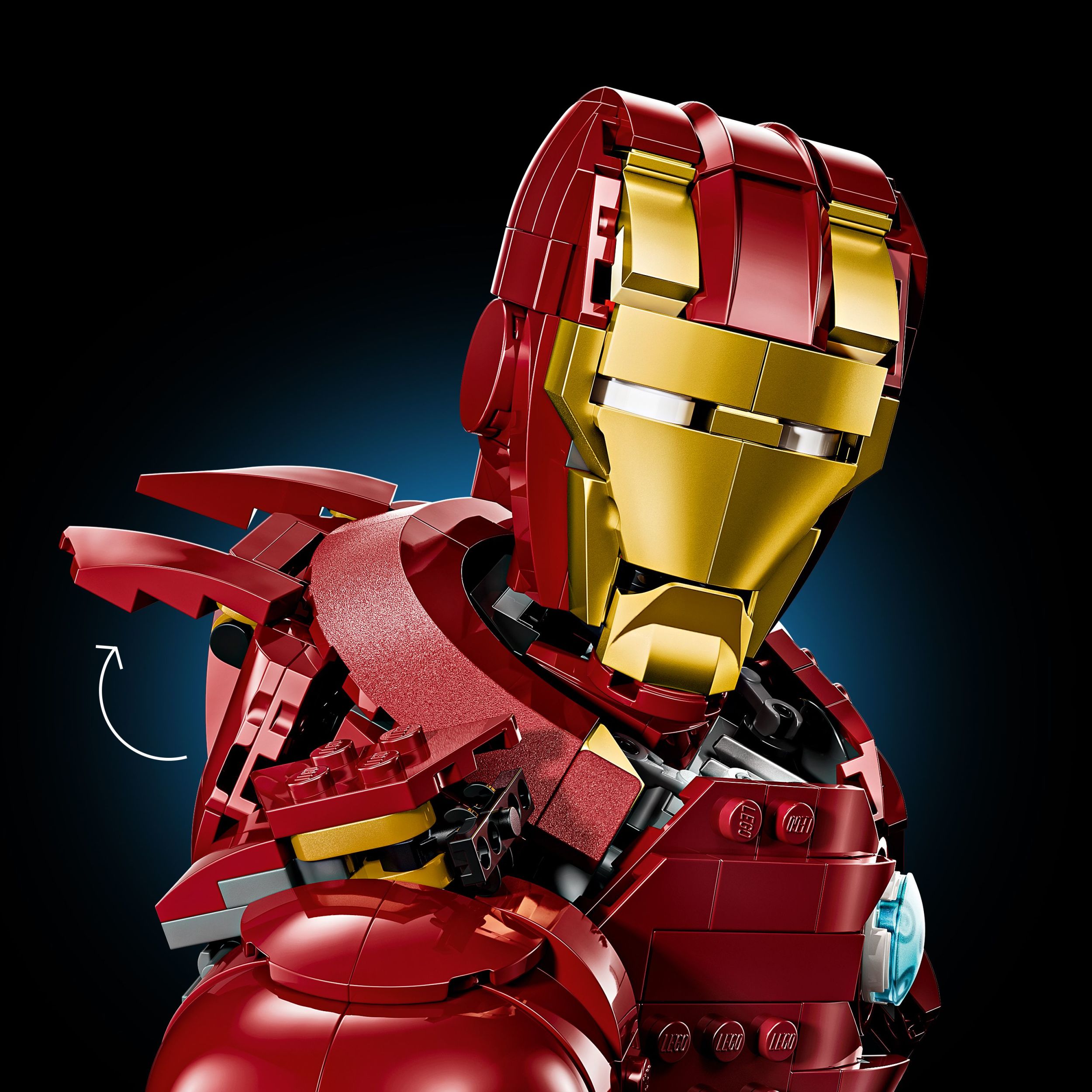 LEGO Marvel Le Buste d’Iron Man MK 4, Modèle à Construire pour Adultes avec Figurine 76327