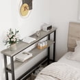 thumbnail image 2 of Narrow Console Table, 2-Tier Couch Table Behind Sofa, Small Entryway Table with Storage Display Shelves, for Hallway, Foyer, Living Room, Bedroom, 2 of 8
