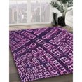 thumbnail image 3 of Ahgly Tapis Rectangulaire Lavable en Machine Intérieur Transitionnel Violet Foncé, 3 Pieds x 5 Pieds, 3 of 7