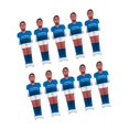 thumbnail image 3 of S SERENABLE 10 Pieces Foosball Men Set Soccer Table Mini Doll Table Football Men Blue White, 3 of 9