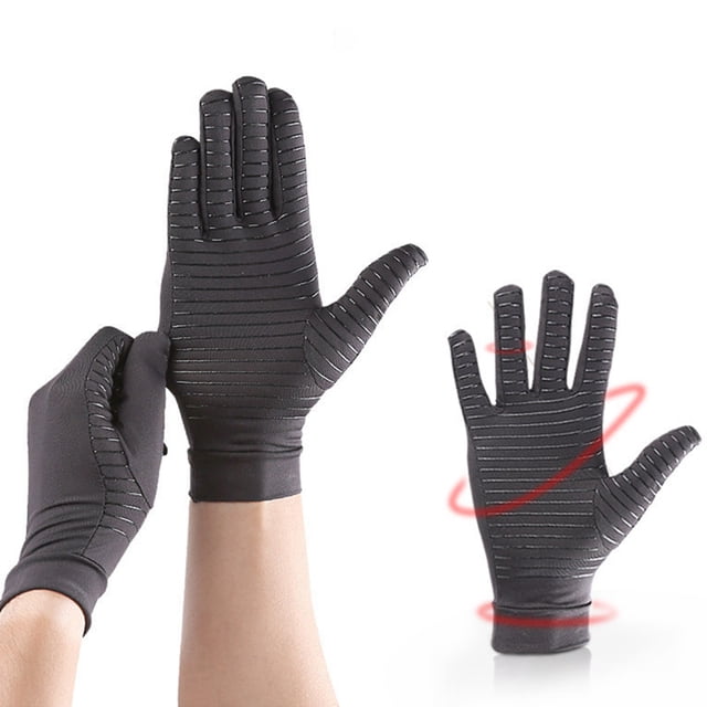 Full Finger Arthritis Gloves Breathable Compression Gloves Copper Infused Gloves