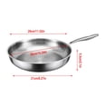 thumbnail image 4 of Eky Poêle Martelée en Titane Pro avec Couvercle - Poêle en Titane Métallique pour la Cuisson, Poêle Martelée avec Spatule, Antiadhésive Multifonctionnelle Ultra Durable Résistante aux Rayures, Chauffage Uniforme, Chauffe Rapidement, 12 Pouces, 4 of 4