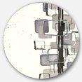 thumbnail image 1 of Designart 'Glam Dancing shape III' Glam Metal Circle Wall Art - Disc of 36, 1 of 5