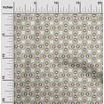 thumbnail image 1 of oneOone Soie Tabby Tissu Paon Plume Ikat Impression Tissu à Coudre BTY 42 Pouces de Large, 1 of 4