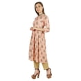 thumbnail image 3 of Moomaya Kurti Ligne A en Rayonne à Manches 3/4 Tunique Imprimée en Rayonne Robe Kurta Ethnique pour Femmes, 3 of 7