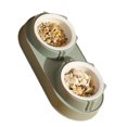 thumbnail image 4 of Pet Food Bowl Set, Exquisite Large Caliber Portable Double Cat Bowl  For Dog, 4 of 8