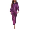 thumbnail image 5 of Ensemble de Pyjama pour Femmes Pantalon Ensemble Mode pour Femmes Tenue d'Intérieur Pyjama Femme Ensemble Deux Pièces Manches Longues Pantalon Ensemble de Pyjama Tenue d'Intérieur, 5 of 5