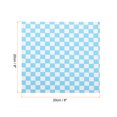 thumbnail image 2 of Uxcell 200Pcs Square Checkered Pattern Wax Paper Sheets 8" x 8" Blue, 2 of 7
