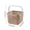 thumbnail image 2 of EGNMCR Hollow Hand Basket Multifunctional Home Bathroom Plastic Storage storage basket, 2 of 5