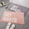 thumbnail image 4 of Get Naked Bath Mat Cute Funny Bathroom Rugs Machine Washable Bath Mats for Bathroom Floor,Tub and Shower,Non Slip Soft Absorbent Bathroom Accessories Decor Rugs,20x32, 4 of 7