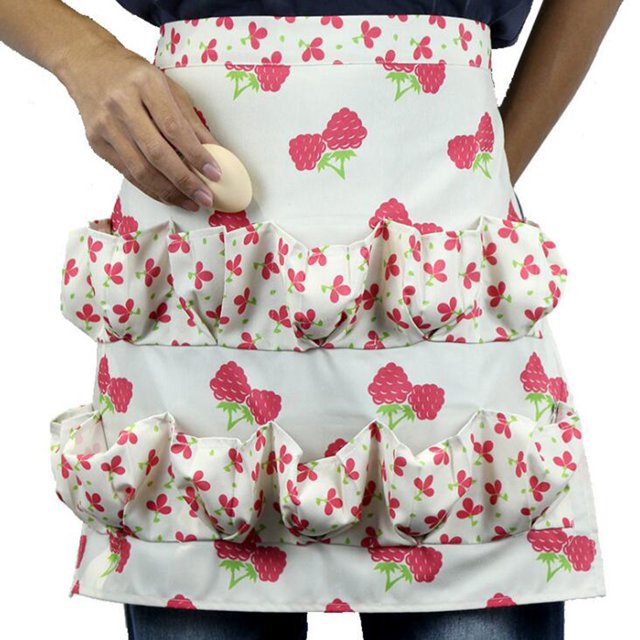 TIMIFIS Dish Towel Fashion Collecting Apron Pockets Holds Chicken Farm Home Apron Kitchen Gadgets