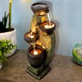 thumbnail image 2 of 40-Inch Modern Outdoor Garden Fountain with LED Lights for Garden Patio Decor, 2 of 13