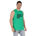 thumbnail image 2 of Inkmeso Printed Graphic World Okayest Dad€ T-Shirt For Mens Best Daddy Ever Gift T-Shirt, 2 of 7