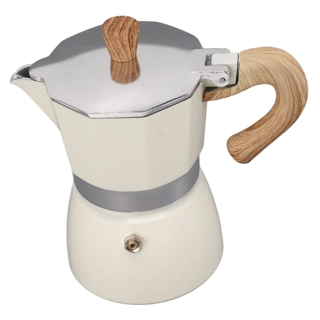 Moka Coffee Pot Octagonal Classic Portable Hand Brewing Coffee Maker Moka Pot for Camping Home Use