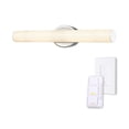 thumbnail image 1 of Globe Electric 24" Chrome Dimmable Color Adjustable LED Integrated Modern Style Vanity Light with Dimmer Remote, 1 of 9