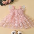 thumbnail image 3 of Robe Tutu en Tulle pour Tout-Petites Filles, Barboteuse, Papillon, Sans Manches, Princesse, Robe de Fête, 3 of 7