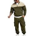 thumbnail image 2 of Mens Long Sleeve, Casual Tracksuit with Hood and Elastic Waist, 2 of 8
