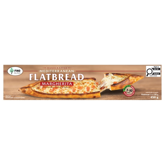 Fino Fine Foods Mediterranean Flat Bread Margherita 450/Gram, Mediterranean Flat Bread